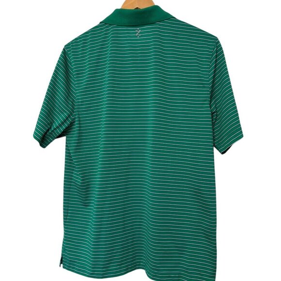 Izod Perform X Golf Polo Medium Green Stripe - Picture 5 of 6